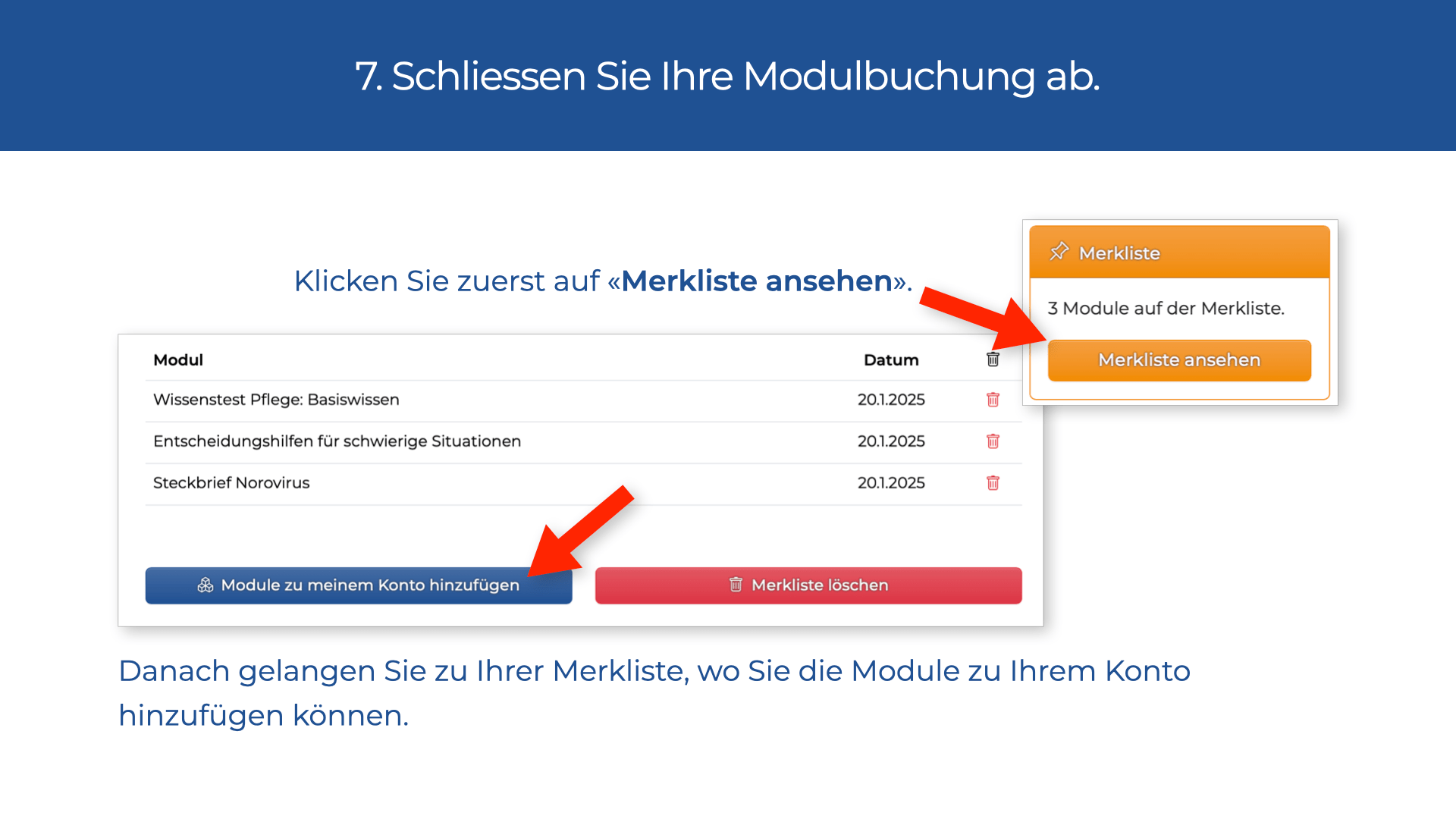 Anleitung: E-Learning Schritt für Schritt erklärt, Seite 8